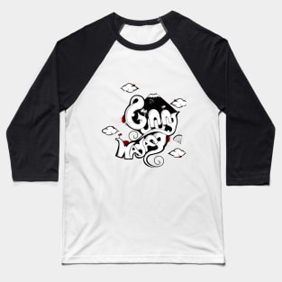 Wayang Mountain illustration Baseball T-Shirt